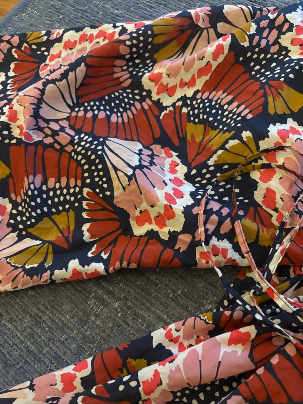 Boden Kimono style Floral Multicolor Maxi Dress - Picture 4 of 6